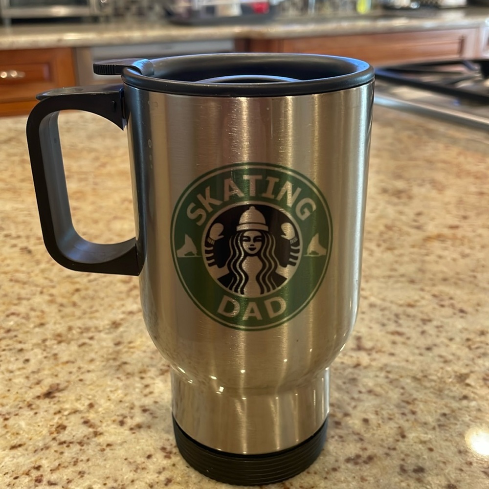 Skating dad coffee mug